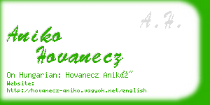 aniko hovanecz business card